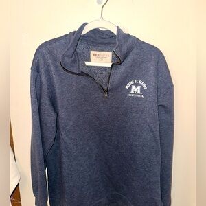 Mount St Mary’s Maryland Pullover Zip Up SIZE Large